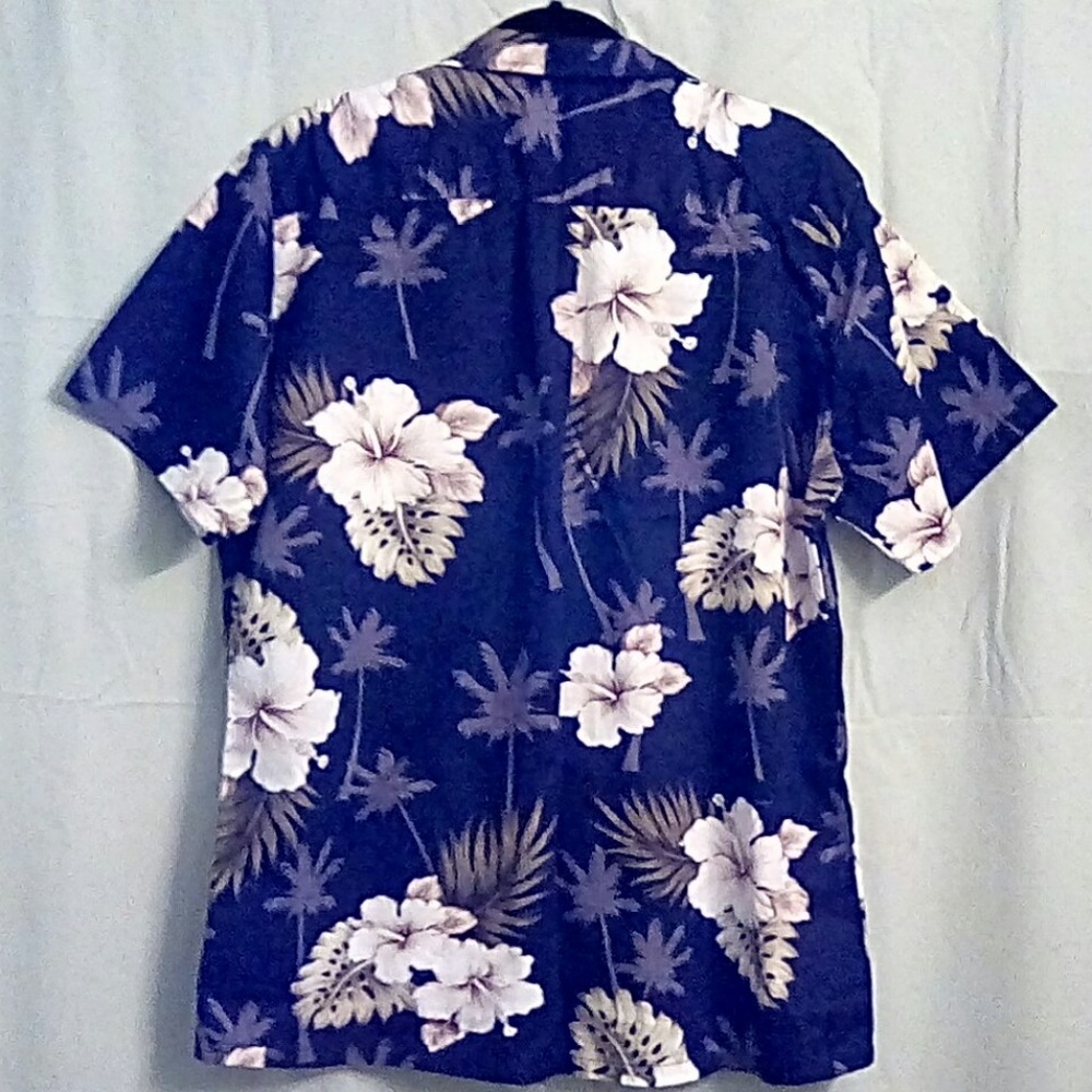 Tropical Print Button Down Shirt - Picture 2 of 3